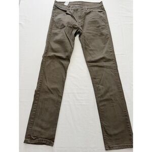 Levi's 511 Jeans Mens 34x34 Brown Medium Wash Slim Straight Denim Pants Casual
